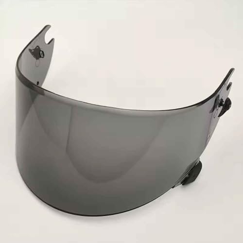LYNYQ Visiere Casque Moto pour Shark Race R Pro GP, Pare-Vent Casque Lentille de Lunettes de Casque Remplacement de Visière Accessoire,Normal-L Light Black