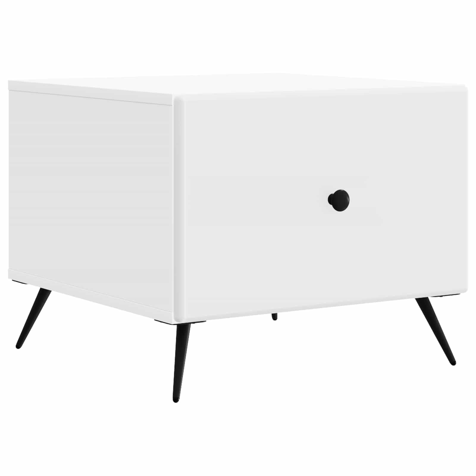 Table basse avec tiroirs en bois blanc table d'appoint de salon