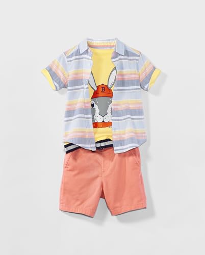 Image of The Children's Place boys Short Sleeve Button Up Shirt