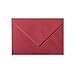 Produktbild 50 rote recycelte Briefumschläge - DIN C6-114 x 162 mm - Kuverts mit Nassklebung ohne Fenster für Grußkarten & Einladungen