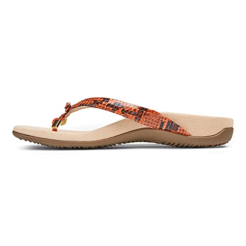 Image of Vionic Women's Rest Bella Toe Post Sandal- Supportive Ladies Orthotic Sandals that include Three Zone Comfort with Arch Support- Flip Flop for Ladies, Medium and Wide Width Size 5-12