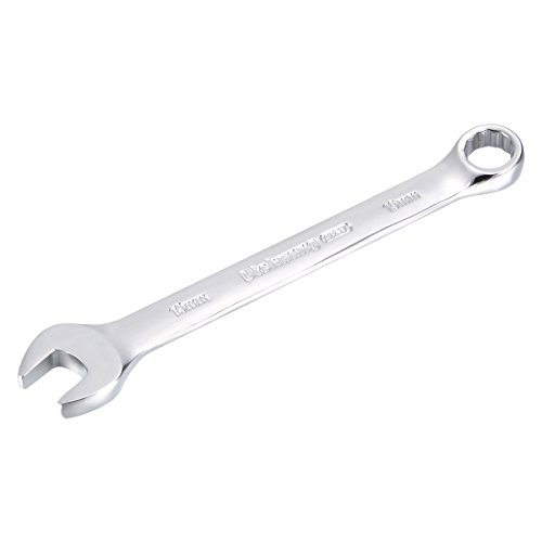 Uxcell Metric 10Mm 12-Point Box Open End Combination Wrench Chrome Finish, Cr-V #TOP14