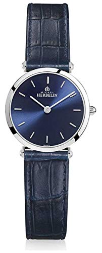 Michel Herbelin Epsilon montre femme cadeau idéal cuir bleu