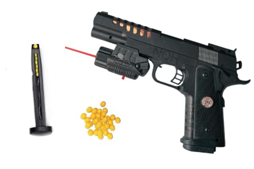 Hand Gun PUBG Pistol for Kids with 8 Round Reloaded and 6mm Plastic BB Bullets (200 pcs)