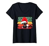 Photo Gallery donna babbo natale gatto, luci aggrovigliate cappello di babbo natale vacanze gatto maglietta con collo a v Photo Gallery donna babbo natale gatto, luci aggrovigliate cappello di babbo natale vacanze gatto maglietta con collo a v