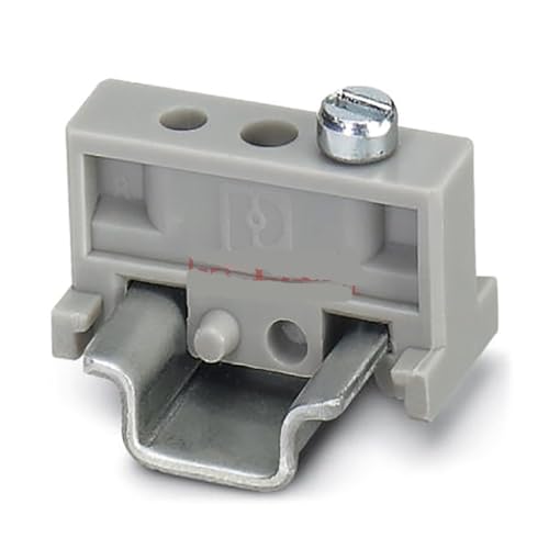 Support d'extrémité E/MBK gris pour fixer les blocs de bornes