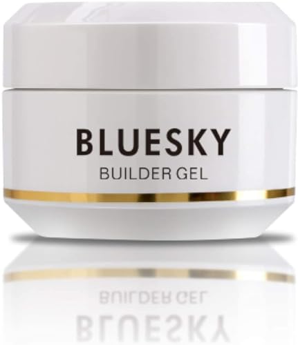 Bluesky - Gel constructor para uñas, para reforzar y pintar las uñas, con envolturas para extensiones, transparente, 15 ml, se debe secar bajo lámpara LED/UV