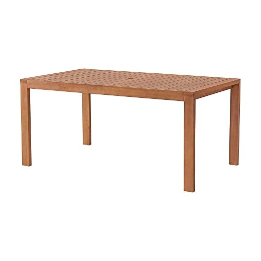 Weather-Resistant Eucalyptus Outdoor Dining Table