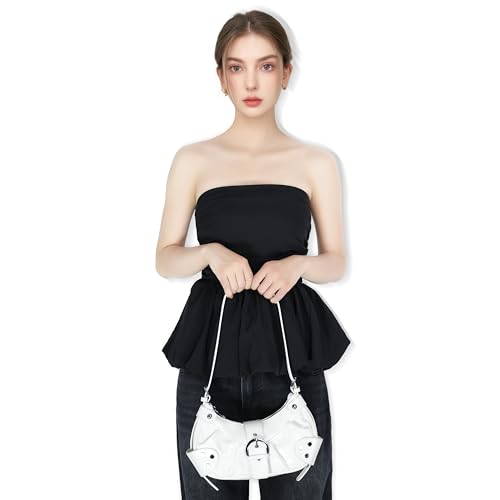 Shoulder Bag for Women - PU Leather Purse Adjustable Strap Hobo Crossbody Handbag with Zipper Closure4