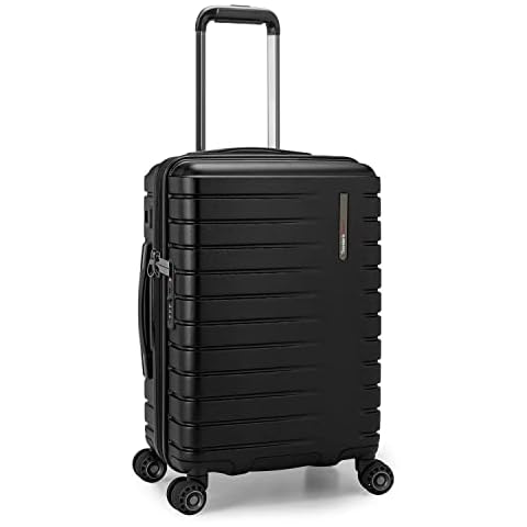 Traveler's Choice Archer Polycarbonate Hardside Spinner Luggage Set, Black, Carry-On 21-Inch, Archer Polycarbonate Hardside Spinner Luggage Set Cover