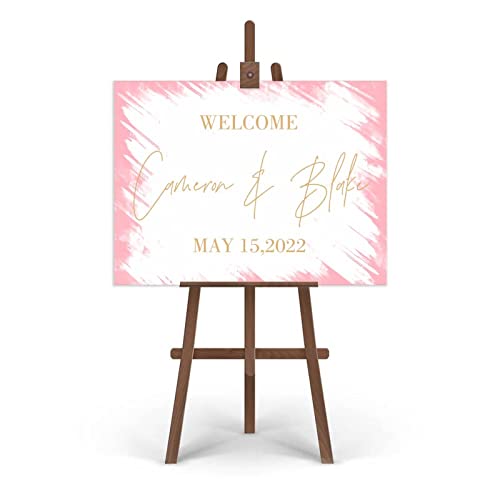 Tabla de bienvenida de boda personalizada para evitar caos en entrada 4