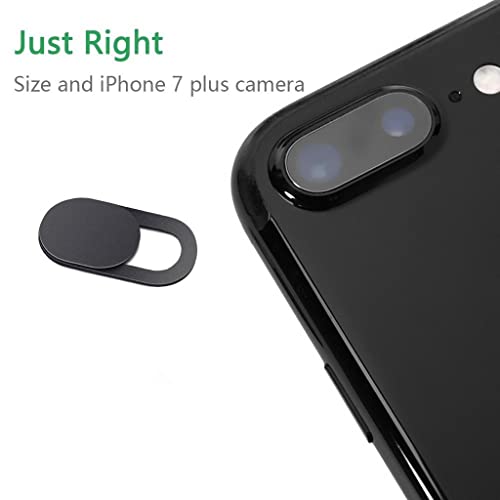 Image of Homyl 3 Pieces Ultra-Thin Web Camera Privacy Cover, Webcam Cover Slider for MacBook Pro,Laptop, Mac, PC, Tablet,Cell Phone T1 Black Color