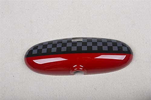 Funda protectora para espejo retrovisor interior compatible con Mini Cooper R50 R53 Hatchback R52 Coverable 2000-2005 (JCW John Cooper Works)