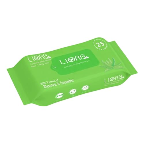 Image of Wet Wipes, Daily Cleansing, Refreshing & Moisturizing Facial Wipes | Aloe Vera & Cucumber| Anti-Acne, Biodegradable | 25 Wipes Each, Pack of 3 (Total 75 Wipes)