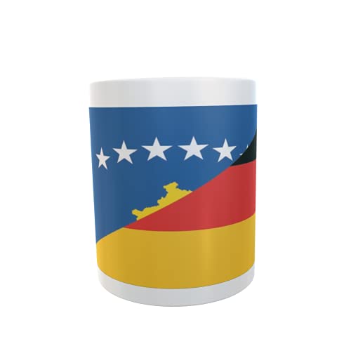 U24 Tasse Kaffeebecher Mug Cup Flagge Kosovo-Deutschland