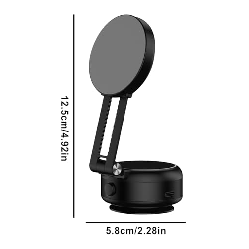 Support magnétique électrique à double ventouse rétractable pour auto - 2