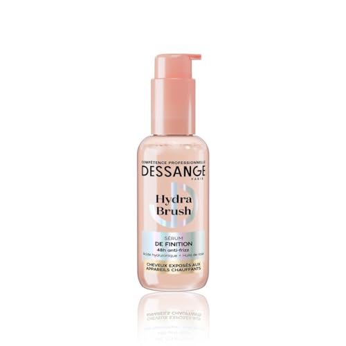 DESSANGE - Sérum Cheveux Sans Rinçage Thermo-Protecteur Hydra Brush - Acide Hyaluronique & Huile De Rose - Hydrate, Protège & Définit - Cheveux Exposés...
