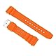 Kistanio Silikonarmband Taucherarmband mit Edelstahl Dornschließe Orange 20 MM