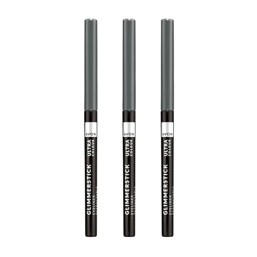 Avon Glimmerstick Eyeliner Trio Saturn Grey Soft-Glide Formula Bold and Intense Colour Waterproof Smudge-Proof Colour That Lasts All-Day Cruelty Free