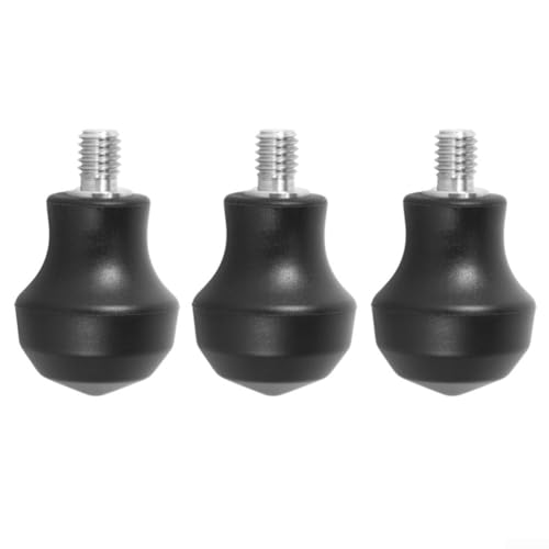 3 patas de trípode de doble propósito con almohadillas de goma antideslizantes y picos de acero inoxidable con rosca de 3/8 para una distribución equilibrada del peso y un montaje seguro