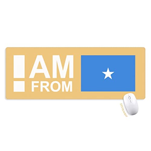 je suis de la somalie tapis de souris large cousues bords mat étendu game bureau