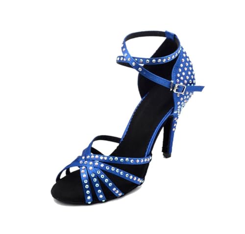 Escarpins Modern Jazz femme bleu talon 8.5cm pour briller en studio
