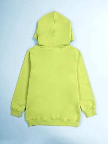 Image of KiddoPanti Unisex Solid Pullover Hooded Fleece Sweatshrit | Cotton Poly Fleece Fabric | Waist Length, Full Sleeve Hoodie | 2 Kangaroo Pockets | Winter Wear for Boys & Girls