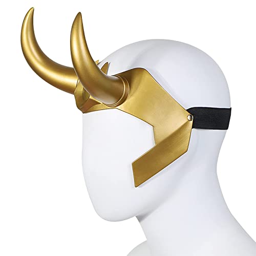 nezababy Superhero Horns Helmet Crown PVC Golden Headpiece Halloween Cosplay Costume Props Accessory for Adults by nezababy - Image 2