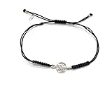 Pulsera con escapulario en plata de ley