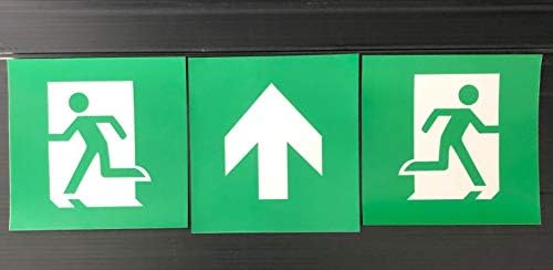 Bright Source 5w LED Emergency Maintained (M3) or Non-Maintained (NM3) Bulkhead Waterproof IP65 Fitting / Exit Sign. - Comes with 3 free stickers / legends included