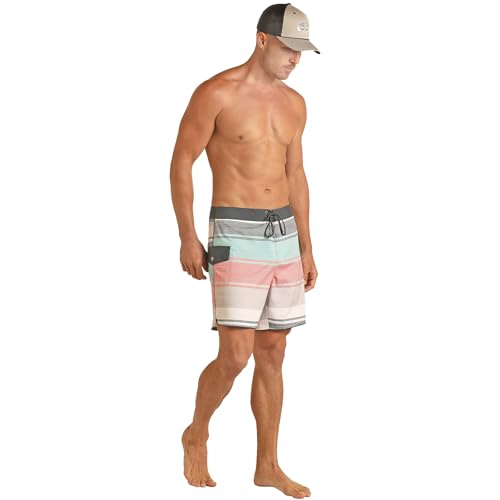 Rock & Roll Denim Men's Stripe Swim Board Short2