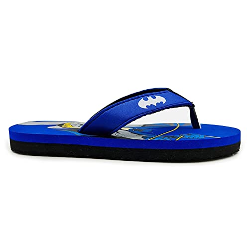 Image of Kidsville Spiderman Printed Blue Flipflops for Boys