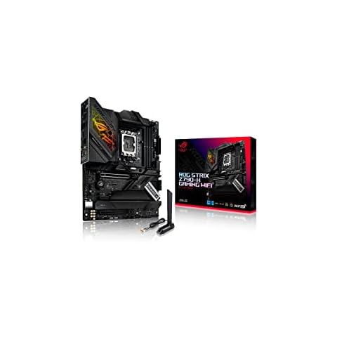 ASUS ROG STRIX Z790-H GAMING WIFI /Intel Z790 LGA 1700 ATX-Mainboard mit 16 + 1 Power Stages, DDR5 bis zu 7800 MT/s, PCIe 5.0 x16 SafeSlot mit Q-Release, vier PCIe 4.0 M.2-Steckplätze, WiFi 6E) Cover