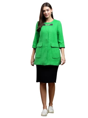 Image of KOTTY Womens Cotton Blend Standard Length Elegant Style Coat - Classic Style with Modern Detailing