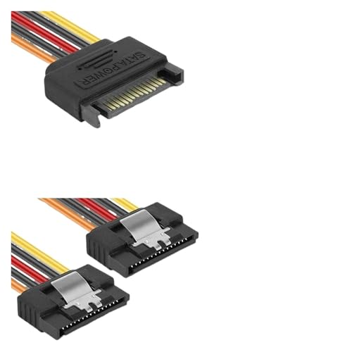 Cable Extensor de Alimentación SATA 15 Pin 6 Unidades miniatura 5