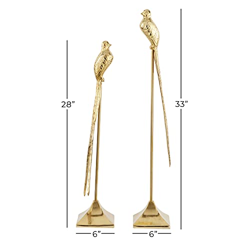 Deco 79 54534 Aluminum Metal Bird Decorative Sculpture Home Decor Statues thumb #6