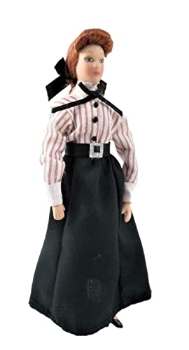 Muñeca de porcelana a escala 1:12 de 15 cm miniatura 1
