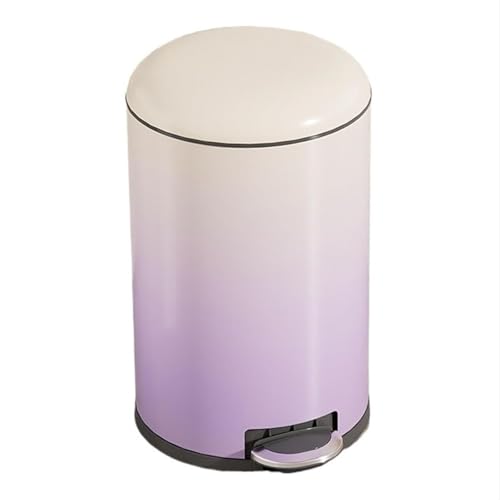 Bote de basura de acero inoxidable con pie para sala y baño 2