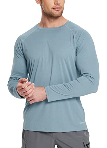 image for baleaf Men's UPF 50+ Long Sleeve Shirts Soft Rash Guard Breathable Lig