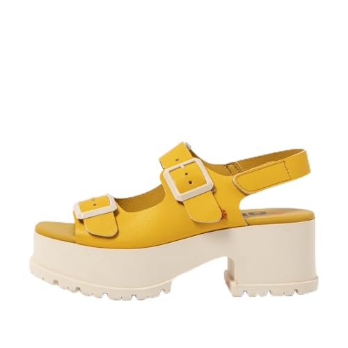 Art 1821 Manchester, Sandalia Mujer, Nappa Yellow, 36 EU