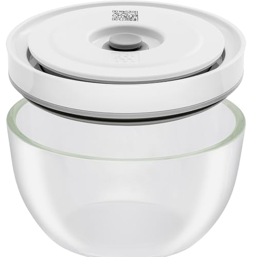 Image of ZWILLING Fresh & Save BOWLS Vacuum Glass Bowl, Small, Airtight Food Storage Container for Meal Prep, Leftovers and Mixing, BPA-Free, Dishwasher Safe