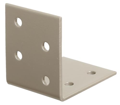 Équerre d'assemblage 50x50x40 mm en couche duplex pour fixation extérieure de bois - 4