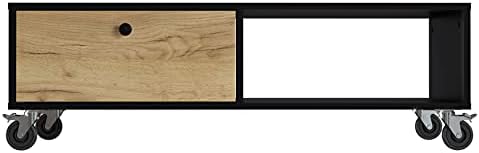 Amazon Brand - Movian Florida Coffee Table, 55 x 110 x 38 cm, Black