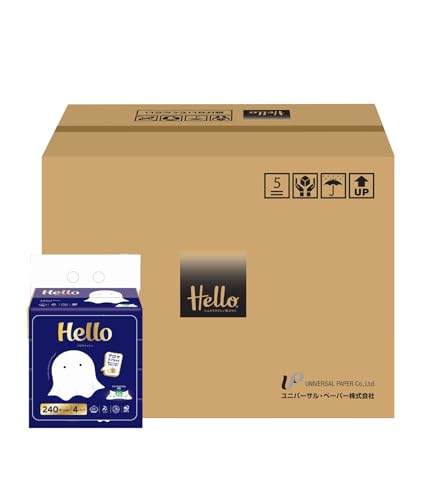 【ケース販売】ハロー アロマ ティッシュペーパー 120組(240枚)4個 x 20パック入 5226
