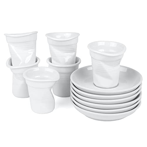 Holst Porzellan UTA 112 - Juego de 12 tazas de café (porcelana, para 6 personas)
