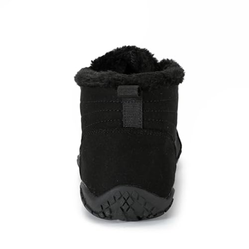 Winter Barefoot Shoes Mens Wide Toe Box Trail Runner Womens Minimalist Zero Drop Sole Walking Shoes Casual Hiking Cotton Boots Sneakers4