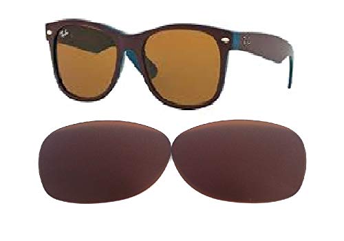Image of Galaxy Replacement Lenses For Ray-Ban RB 2132 New Wayfarer Brown 52 mm (not 55 mm) Polarized