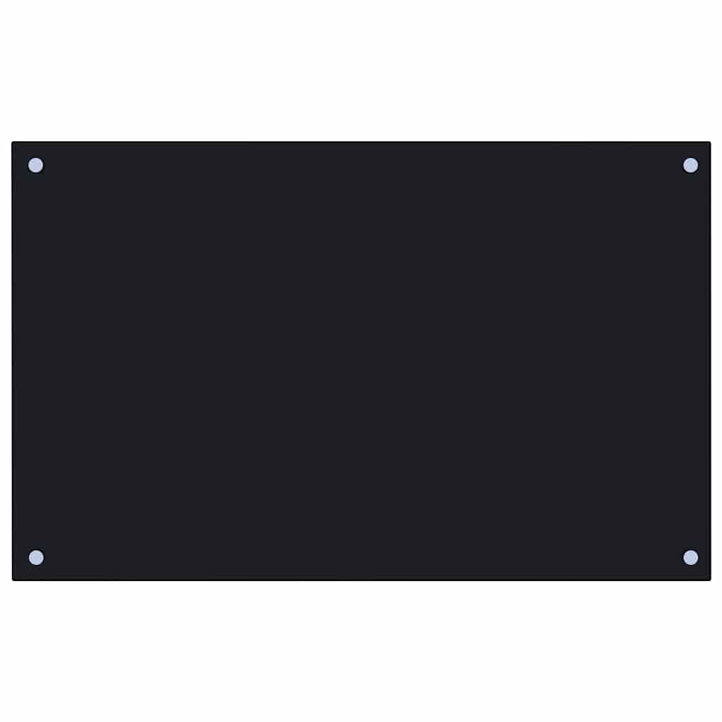 Generisch Küchenrückwände 2 STK. Schwarz 80x50 cm Hartglas,Heim & Garten,Küche & Esszimmer,Küchenhelfer & -utensilien,13.5KG,3315799