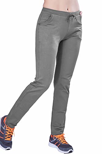 Image of Women's Solid Regular FIT ENRICH Cotton Track Pant