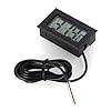 WINGONEER Digital LCD Thermometer Temperature Monitor with External Probe For Fridge Freezer Refrigerator Aquarium --Black #5
